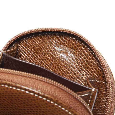 LOEWE Leather Anagram Mini Coin case Brown WS24188