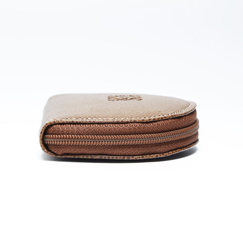 LOEWE Leather Anagram Mini Coin case Brown WS24188