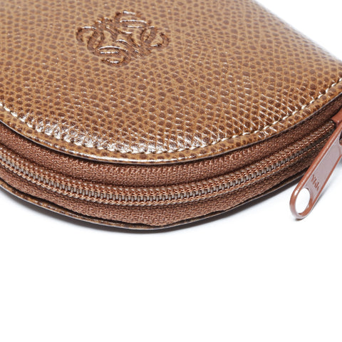LOEWE Leather Anagram Mini Coin case Brown WS24188