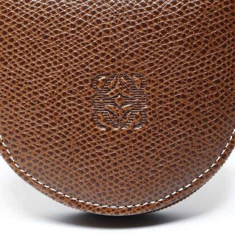 LOEWE Leather Anagram Mini Coin case Brown WS24188
