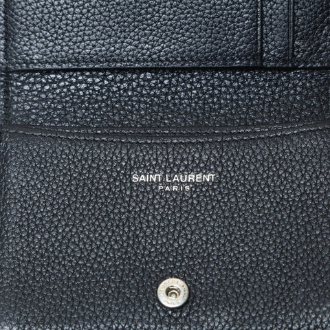 YVES SAINT LAURENT leather Card Case black WS24191