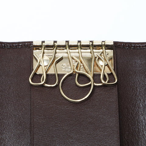 GUCCI GG Shima Leather Key holder  Brown WS24192