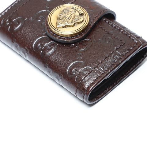 GUCCI GG Shima Leather Key holder  Brown WS24192