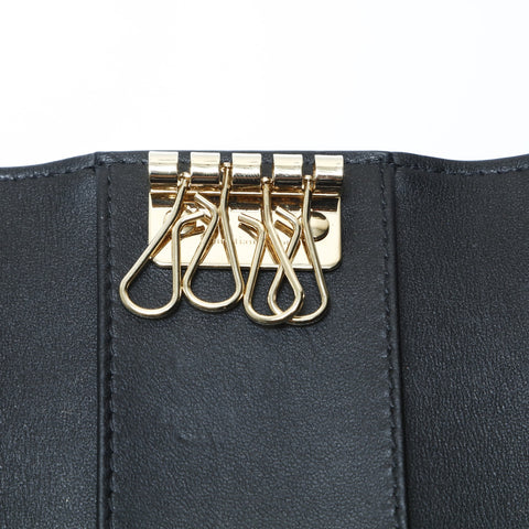 Christian Dior Leather Cannage Key holder  black WS24193