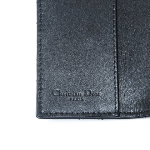 Christian Dior Leather Cannage Key holder  black WS24193
