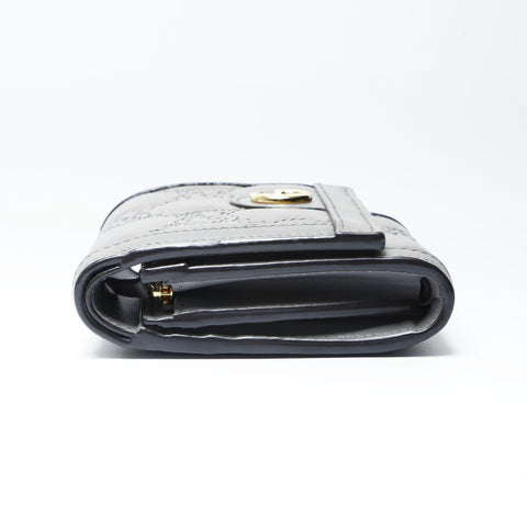 GUCCI Card Case Wallet GG Matelasse Tri-fold wallet gray WS24194