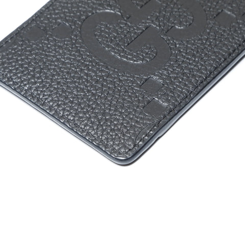 GUCCI Leather Maxi GG Card Case black WS24196