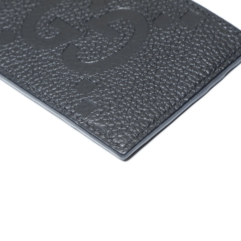 GUCCI Leather Maxi GG Card Case black WS24196