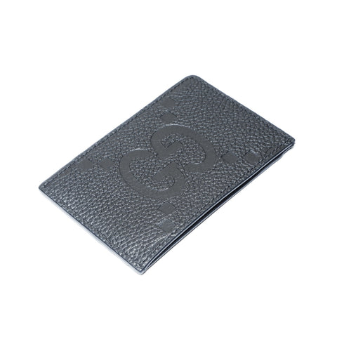 GUCCI Leather Maxi GG Card Case black WS24196