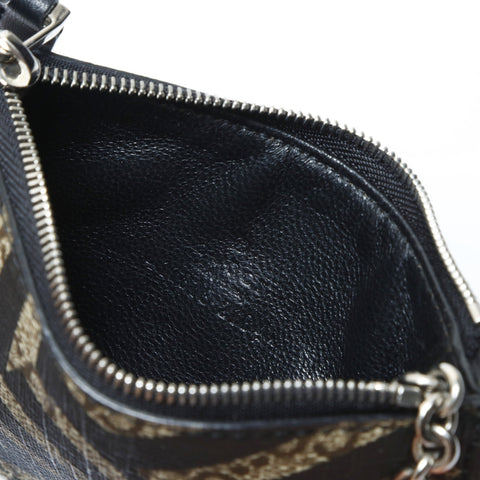 GUCCI PVC key ring included Coin case black WS24197