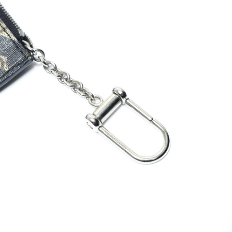 GUCCI PVC key ring included Coin case black WS24197