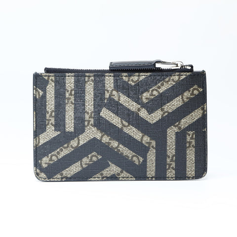 GUCCI PVC key ring included Coin case black WS24197