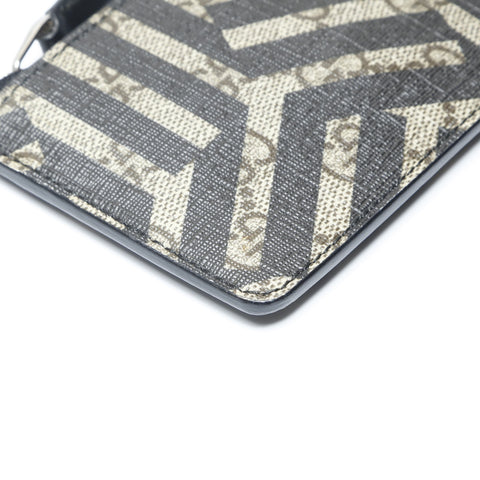 GUCCI PVC key ring included Coin case black WS24197