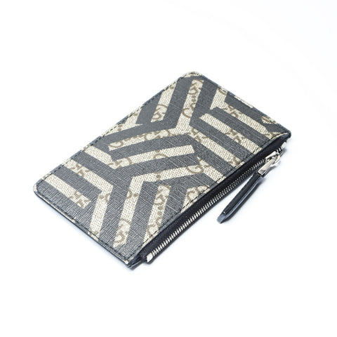 GUCCI PVC key ring included Coin case black WS24197