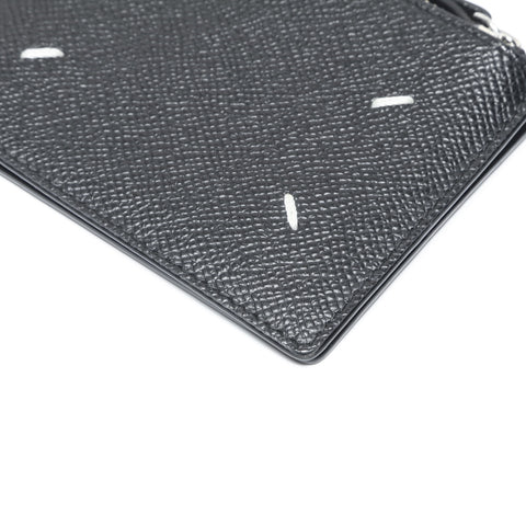 Maison Margiela Leather Money Clip Bifold Wallet black WS24198