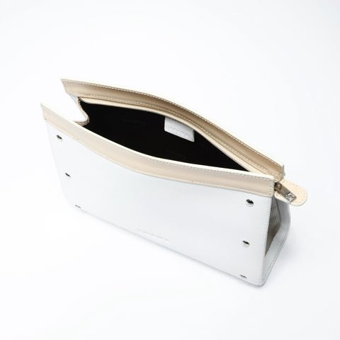 LOEWE leather Pouch white WS24201