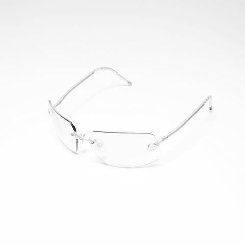 CHANEL Rimless sunglasses Silver WS24212
