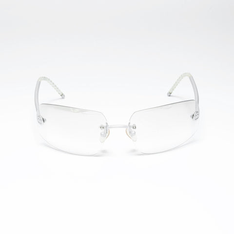 CHANEL Rimless sunglasses Silver WS24212