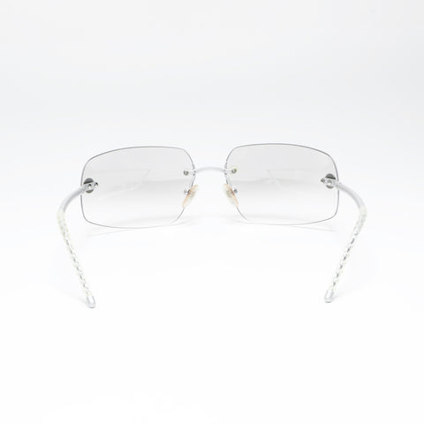 CHANEL Rimless sunglasses Silver WS24212