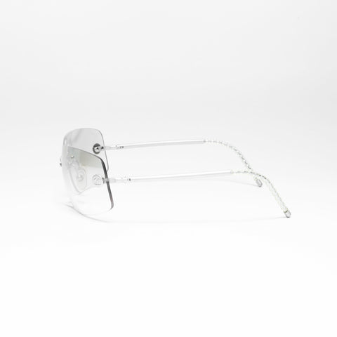CHANEL Rimless sunglasses Silver WS24212