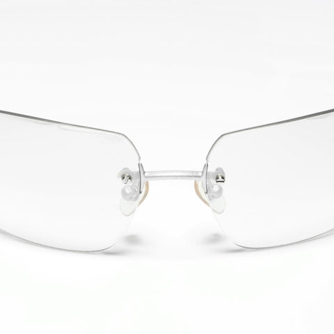 CHANEL Rimless sunglasses Silver WS24212