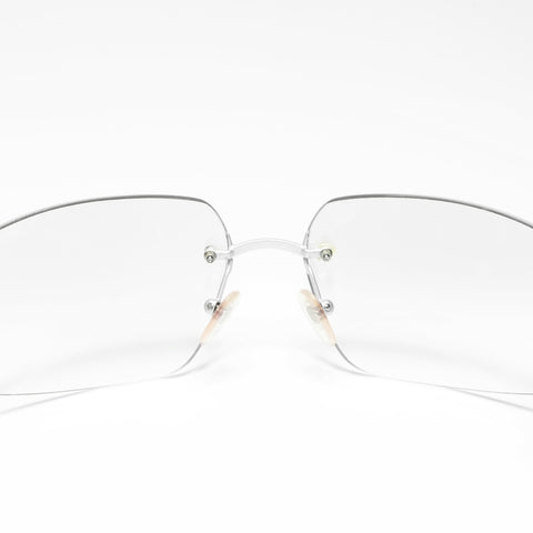 CHANEL Rimless sunglasses Silver WS24212