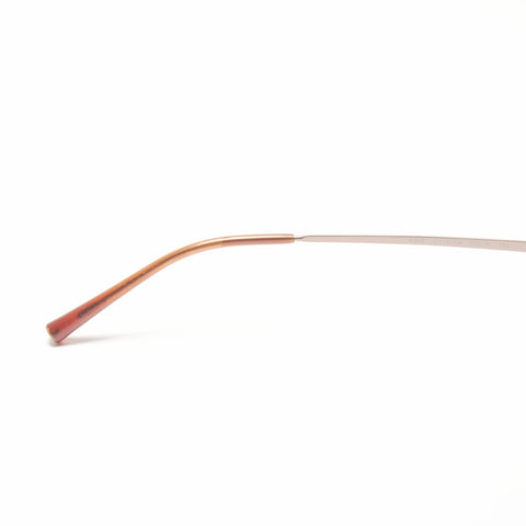 CHANEL Rimless Orange Lens sunglasses Brown WS24213