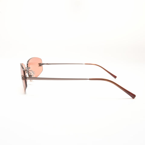 CHANEL Rimless Orange Lens sunglasses Brown WS24213