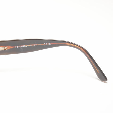 CHANEL Matrasse COCO Mark sunglasses Brown WS24214