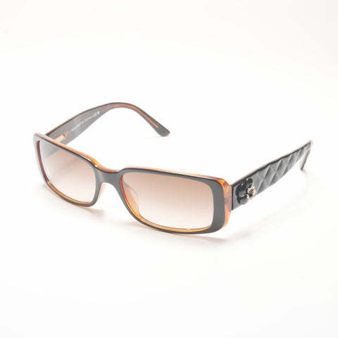 CHANEL Matrasse COCO Mark sunglasses Brown WS24214