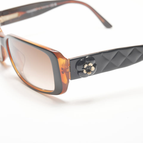 CHANEL Matrasse COCO Mark sunglasses Brown WS24214