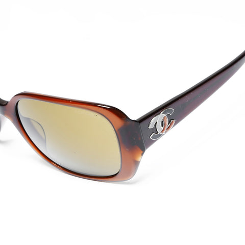CHANEL COCO Mark sunglasses Brown WS24215