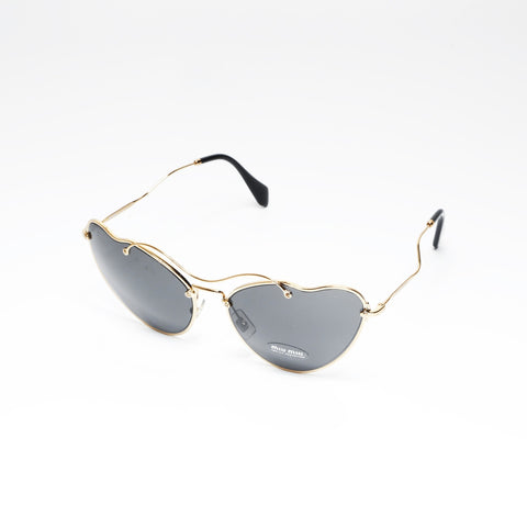 Miu Miu Heart Metal Frame Sonnenbrille schwarz WS24220