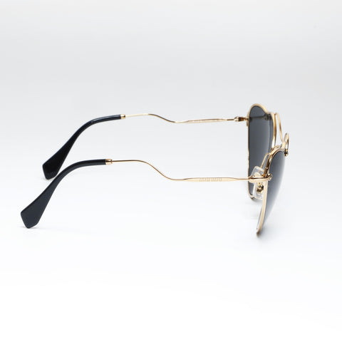 Miu Miu Heart Metal Frame Sonnenbrille schwarz WS24220