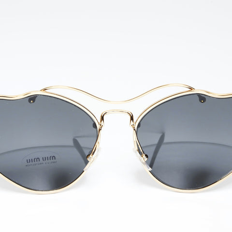 Miu Miu Heart Metal Frame sunglasses black WS24220