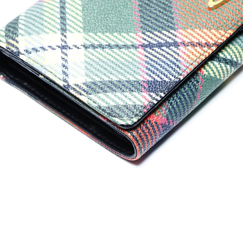 Vivienne Westwood Karo-Geldbörse mehrfarbig WS24224
