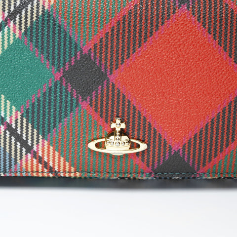 Vivienne Westwood Karo-Geldbörse mehrfarbig WS24224