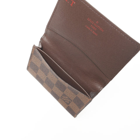 LOUIS VUITTON 2016 Damier Envelope Carte de Visite Card Case Brown WS24228