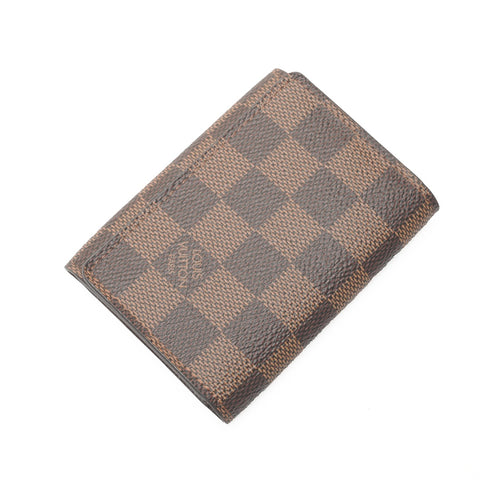 LOUIS VUITTON 2016 Damier Envelope Carte de Visite Card Case Brown WS24228