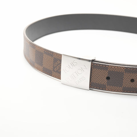 LOUIS VUITTON Damier Centur Carre 85/34 belt Brown WS24230