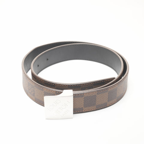 LOUIS VUITTON Damier Centur Carre 85/34 belt Brown WS24230