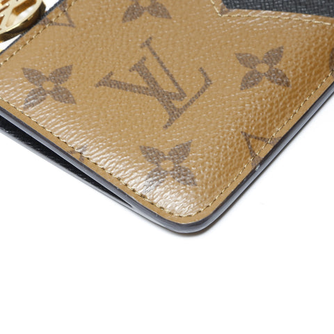 LOUIS VUITTON Porte Carte Romy Monogram Reverse Coin case Brown WS24231