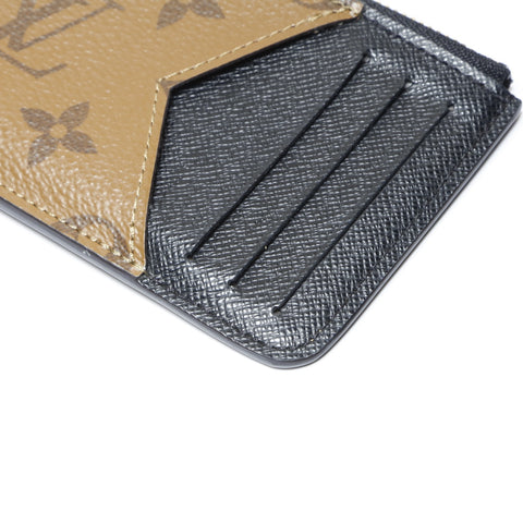 LOUIS VUITTON Porte Carte Romy Monogram Reverse Coin case Brown WS24231