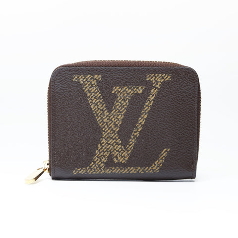 LOUIS VUITTON Zippy Coin Purse Monogram Giant Coin case Brown WS24232