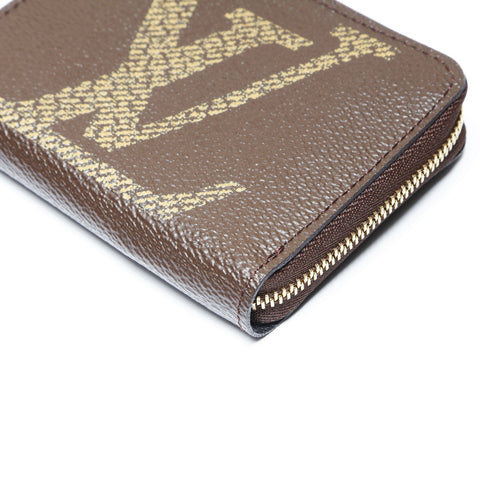 LOUIS VUITTON Zippy Coin Purse Monogram Giant Coin case Brown WS24232