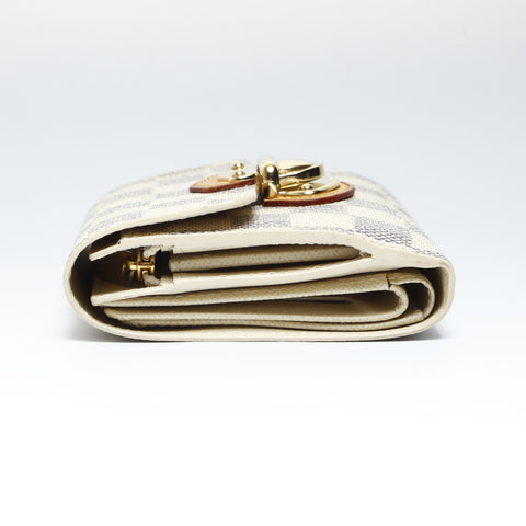 LOUIS VUITTON 2010 Portefeuille Joy Tri-fold wallet white WS24233