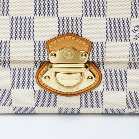 LOUIS VUITTON 2010 Portefeuille Joy Tri-fold wallet white WS24233