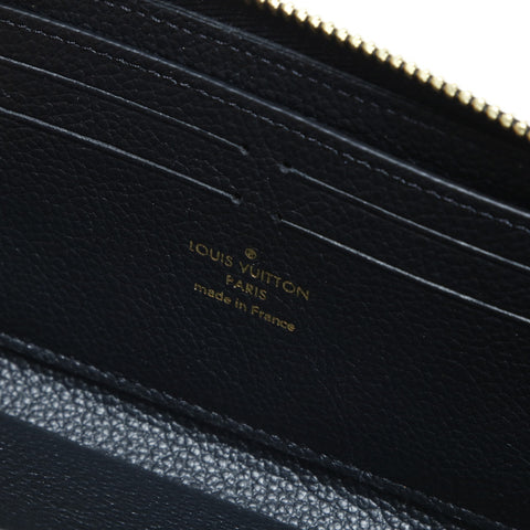 LOUIS VUITTON Monogram Empreinte Portefeuille Clemence Purse leather black WS24234