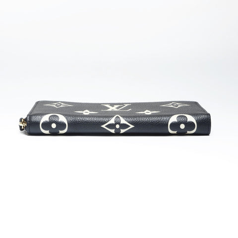 LOUIS VUITTON Monogram Empreinte Portefeuille Clemence Purse leather black WS24234