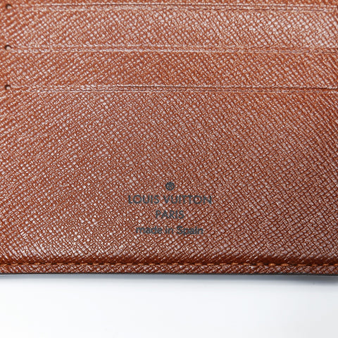 LOUIS VUITTON 2003 Monogram Porte Billets 9Cartes Credit Bifold Wallet Brown WS24236